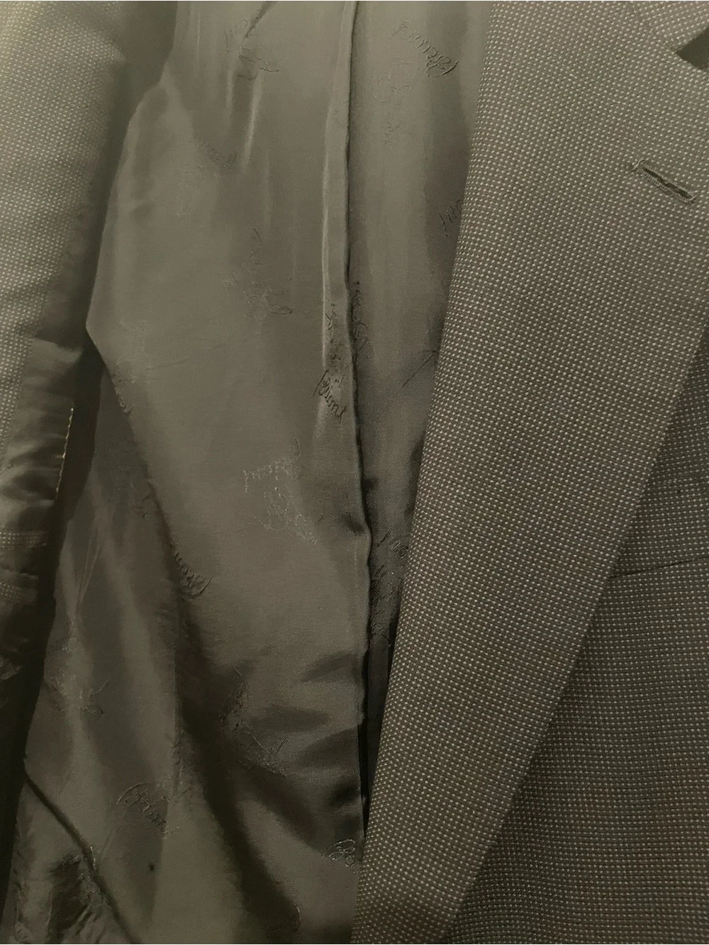 Brioni Men's Black Two-Button Notch Lapel Sport Coat